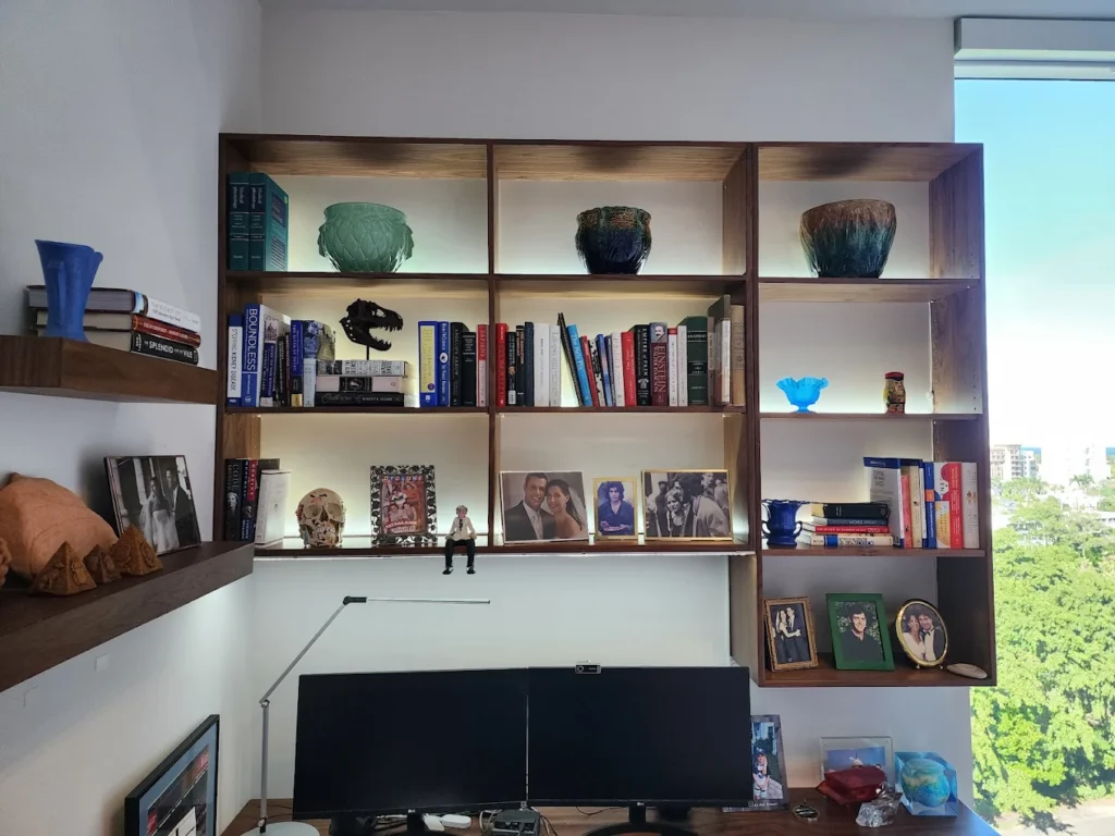 lighting and shelving